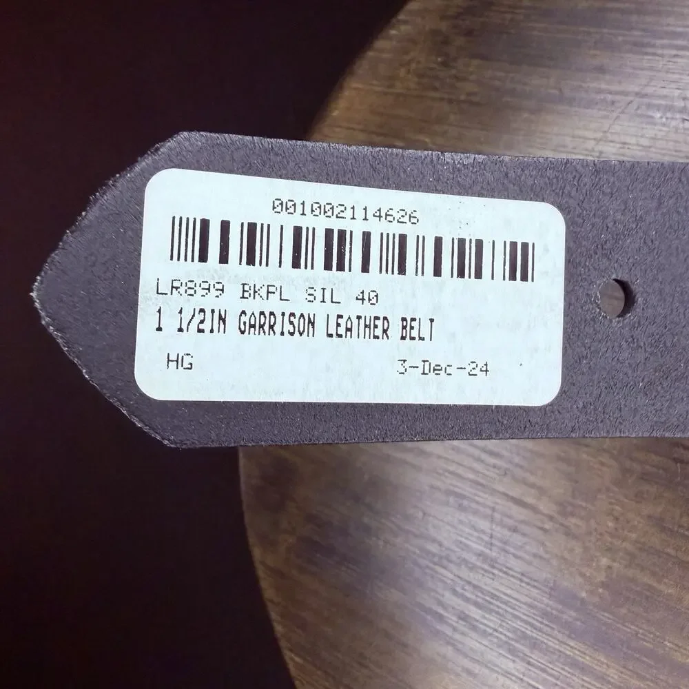 Boston Leather Garrison Belt Size 38